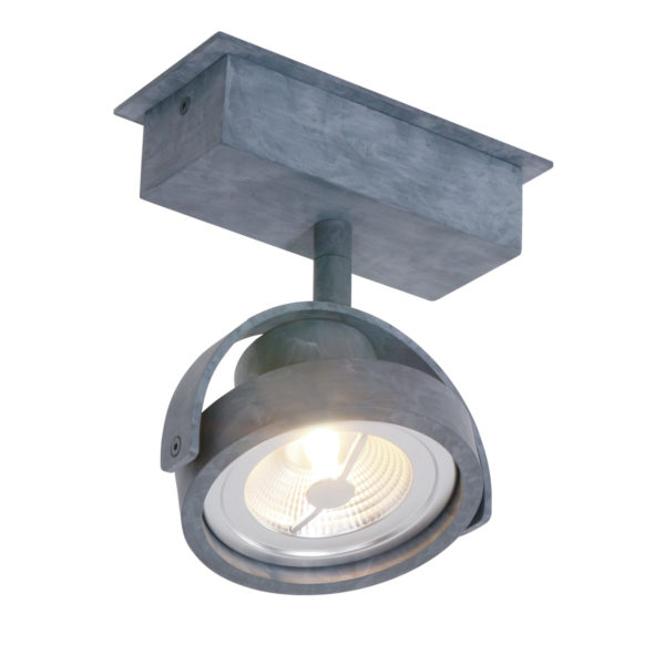 Steinhauer Lenox spot - incl. krachtige LED - richtbaar - beton grijs