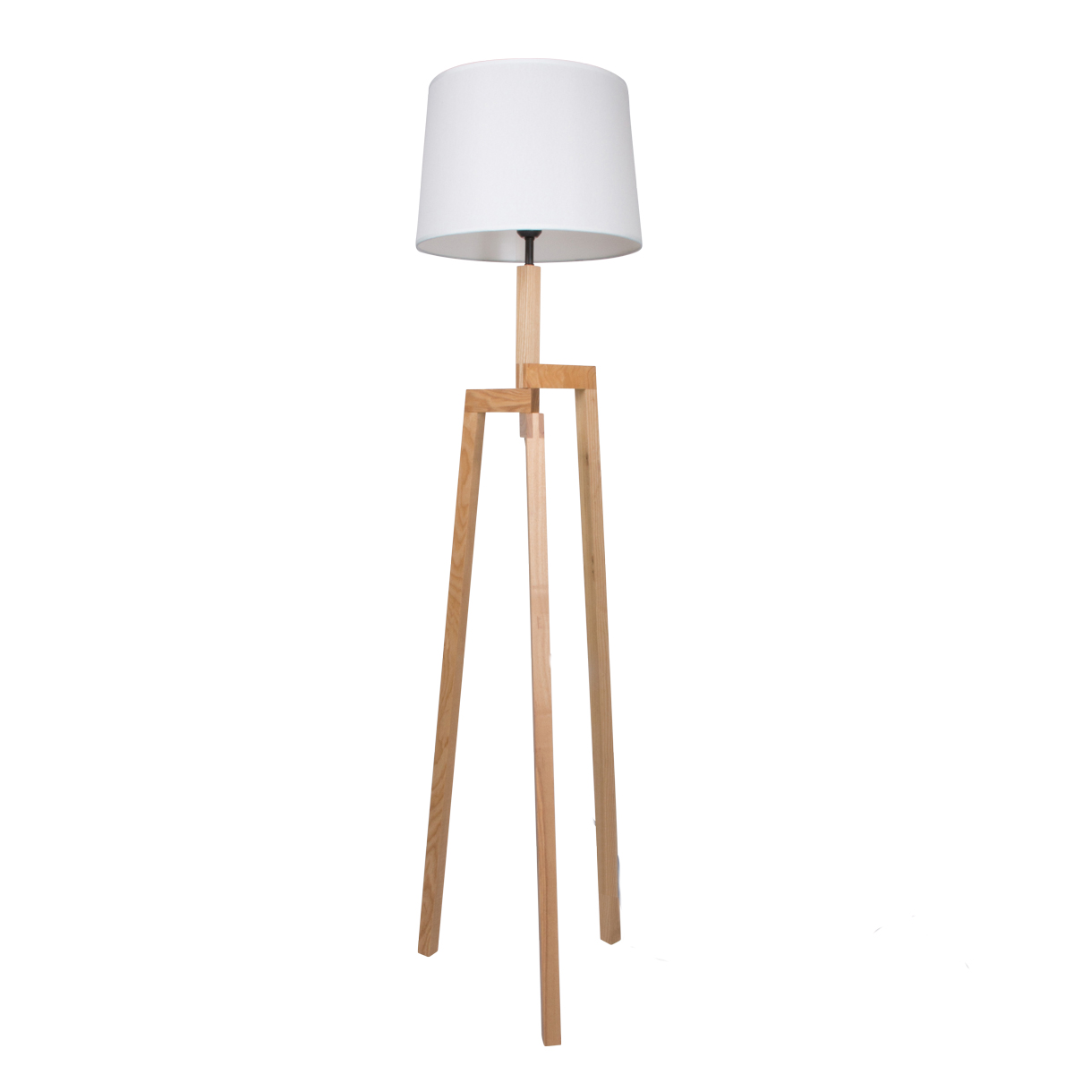 Classificeren eetbaar bolvormig Mexlite Sabi staande schemerlamp – driepoot – houten voet – 167 cm hoog –  E27 – LP.