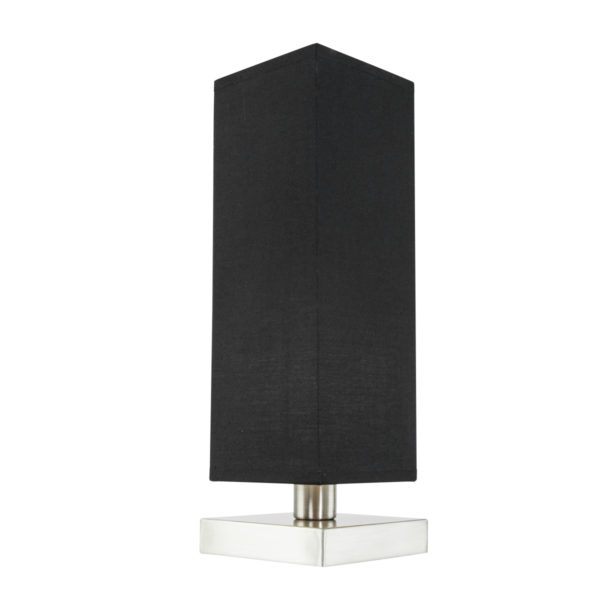 Trio Leuchten Piet tafellamp - nachtkastlampje - 35 cm hoog - dimbaar 4 standen - staal