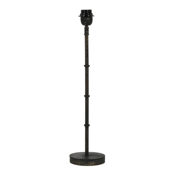 Light & Living Phuket lampenvoet - 54 cm hoog - Ø13 cm - zwart