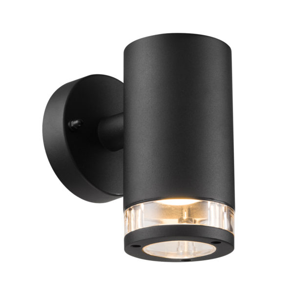 Nordlux Birk wandlamp - buiten - 18 cm hoog - GU10 - IP44 - zwart