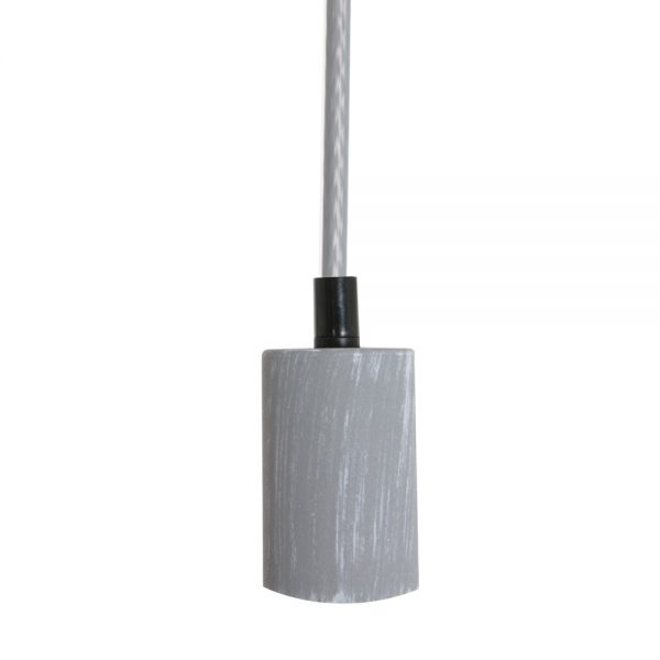 Trio Leuchten Cord hanglamp - pendellamp - E27 - in hoogte verstelbaar - beton grijs - Afbeelding 2