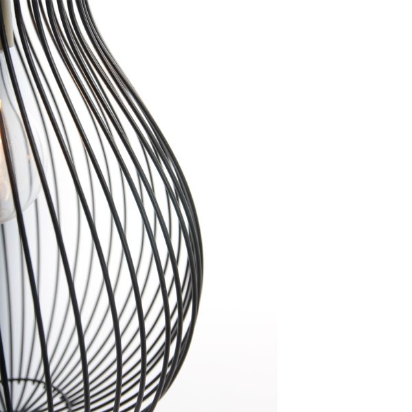 Trio Leuchten Dave hanglamp - drielichts - E27 - in hoogte verstelbaar - 75 cm breed - zwart - Afbeelding 4