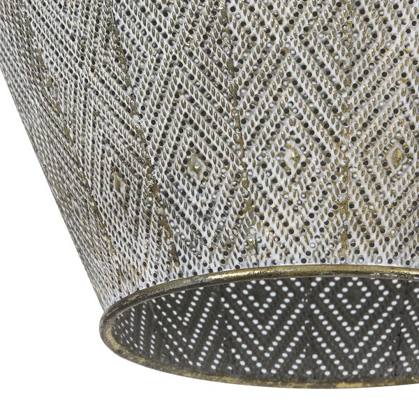 Light & Living Lavello hanglamp - oosters met gaatjes - Ø45 cm - metaal grijs - Afbeelding 3