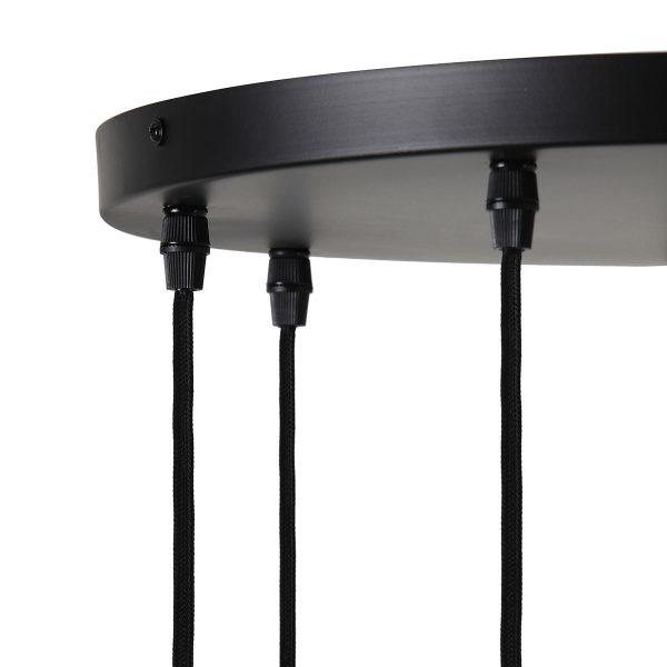 Light & Living Brandon hanglamp - pendellamp - vijflichts - Ø35 cm - in hoogte verstelbaar - mat zwart - Image 6