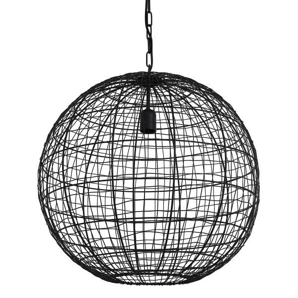 Light & Living Mirana hanglamp - draad - ⌀55 cm - in hoogte verstelbaar - zwart - Image 2