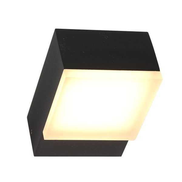 Steinhauer Cebu buitenlamp - wandlamp - ingebouwd LED - 13 cm diep - zwart - Afbeelding 2