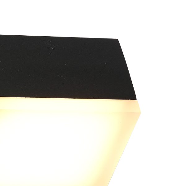 Steinhauer Cebu buitenlamp - wandlamp - ingebouwd LED - 13 cm diep - zwart - Afbeelding 3