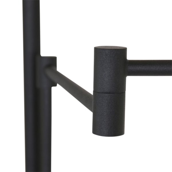 Steinhauer Turound vloerlamp - uplight - leesarm - dimbaar - zwart met glas - Afbeelding 11