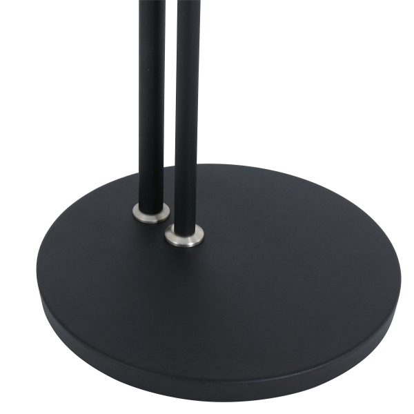 Steinhauer Turound vloerlamp - uplight - leesarm - dimbaar - zwart met glas - Afbeelding 14