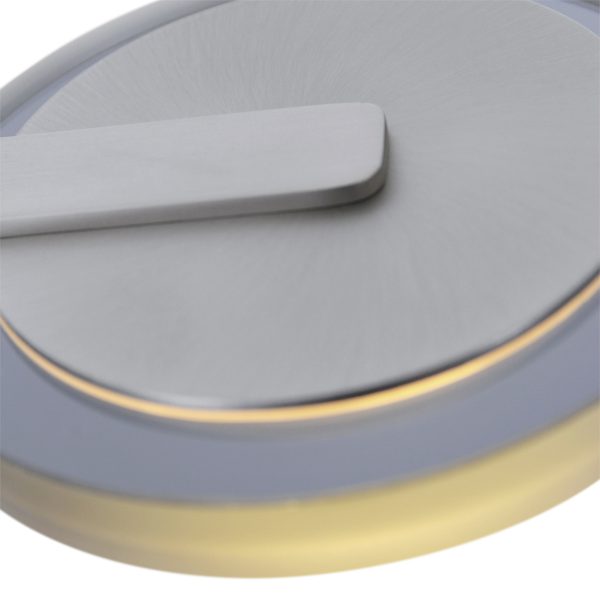 Steinhauer Turound vloerlamp - dimbaar - 129cm hoog - staal met donker glas - Afbeelding 3
