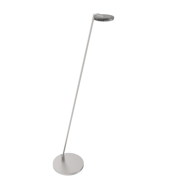 Steinhauer Turound vloerlamp - dimbaar - 129cm hoog - staal met donker glas