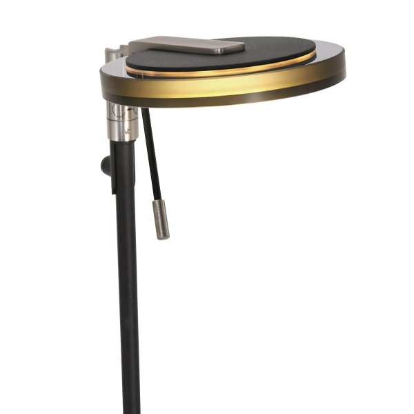 Steinhauer Turound staande lamp - incl. LED - 125cm hoog - dimbaar - zwart met zwart glas - Image 2