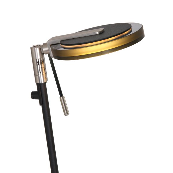 Steinhauer Turound staande lamp - incl. LED - 125cm hoog - dimbaar - zwart met zwart glas - Image 5