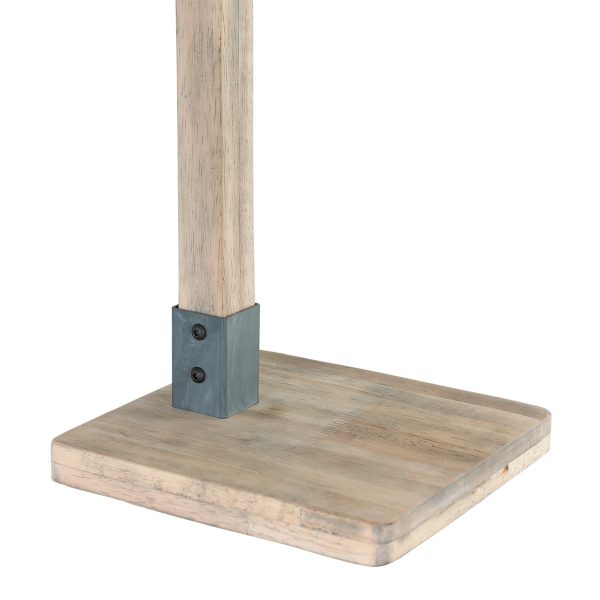 Mexlite Gearwood tafellamp - 50cm hoog - kantelbaar - draaibaar - hout met grijs - Image 7