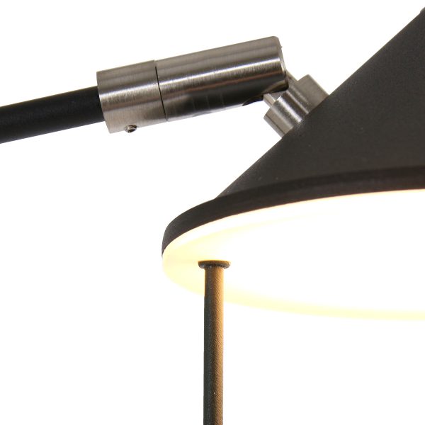 Steinhauer Punkt vloerlamp - tweelichts - ingebouwd LED - dim to warm - 185 cm hoog - zwart - Afbeelding 18