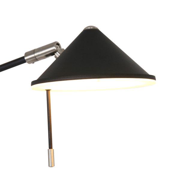 Steinhauer Punkt vloerlamp - tweelichts - ingebouwd LED - dim to warm - 185 cm hoog - zwart - Afbeelding 4