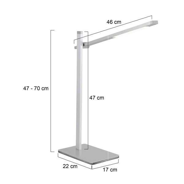 Mexlite Stekk tafellamp - LED - dimbaar - verstelbaar - staal - Afbeelding 7