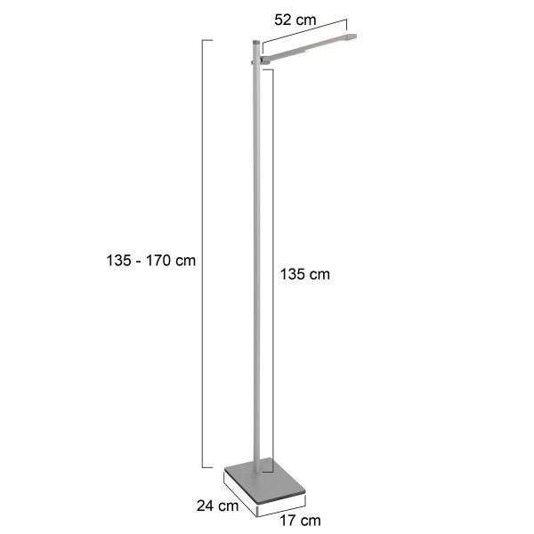 Mexlite Stekk vloerlamp - LED - dimbaar - verstelbaar - staal - Image 7