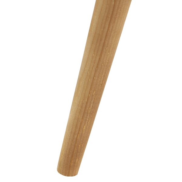 Anne Lighting Spoetnik tafellamp - Ø40 cm - 60 cm hoog - houten driepoot met zwarte draadbol - Afbeelding 6