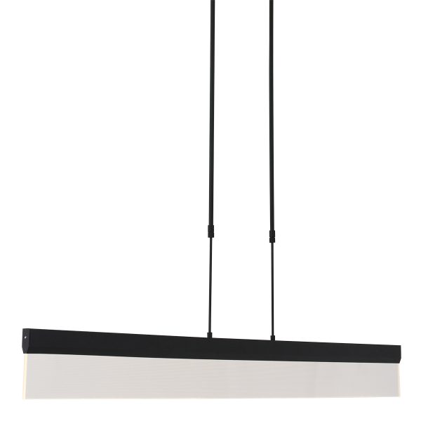 Steinhauer Atletiche hanglamp - 115 cm lang - boven- en onderverlichting - afzonderlijk dimbaar - zwart