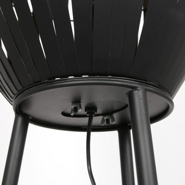 Light & Living Kyomi vloerlamp - 135cm hoog - zwart - Afbeelding 5