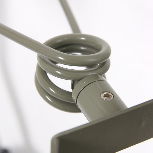 Mexlite Gearwood wandlamp - met klem - draai- en kantelbaar - E27 - groen - Afbeelding 5