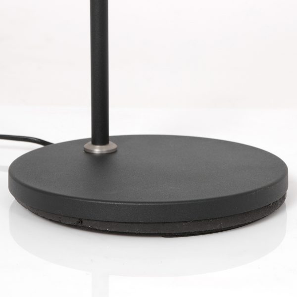 Steinhauer Turound staande lamp - leeslamp - buigbare leesarm - incl. LED - dimmer - zwart met transparant glas - Afbeelding 11