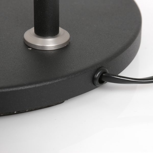 Steinhauer Turound staande lamp - leeslamp - buigbare leesarm - incl. LED - dimmer - zwart met transparant glas - Afbeelding 13