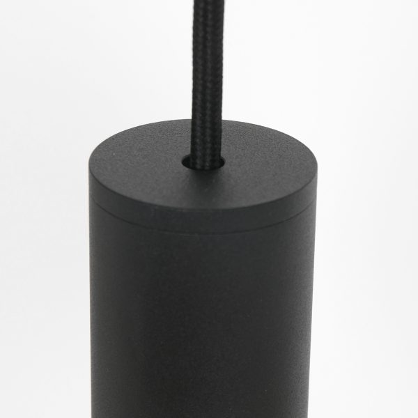 Steinhauer verre nervuré hanglamp - melkglas - bol - kap Ø 30 cm - origami - E27 - zwart - Image 5