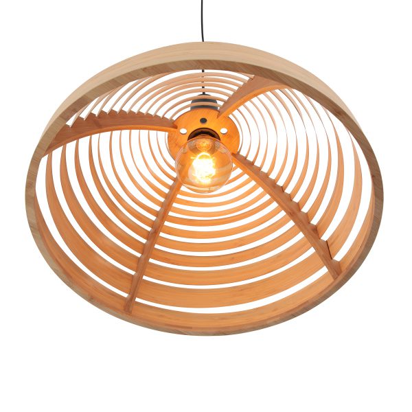 Steinhauer Veneer hanglamp - beuken ringen - kap Ø 50 cm - E27 - bruin - Image 10
