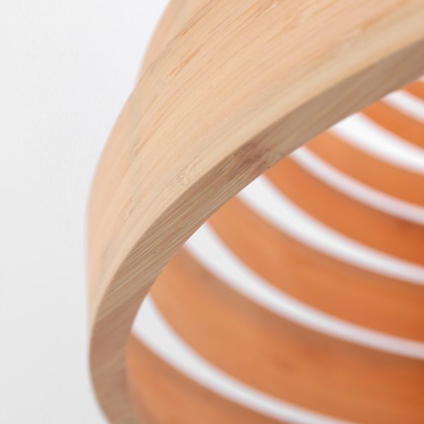 Steinhauer Veneer hanglamp - beuken ringen - kap Ø 50 cm - E27 - bruin - Image 13