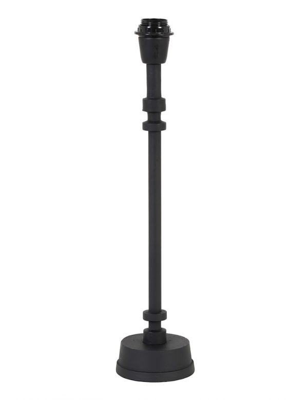 Light & Living Howell tafellamp - lampenvoet - zonder kap - 52 cm hoog - zwart