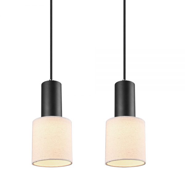 Trio Leuchten Wailer hanglamp - vierlichts - 80 cm breed - 4x GU10 - in hoogte verstelbaar - zwart - Afbeelding 5