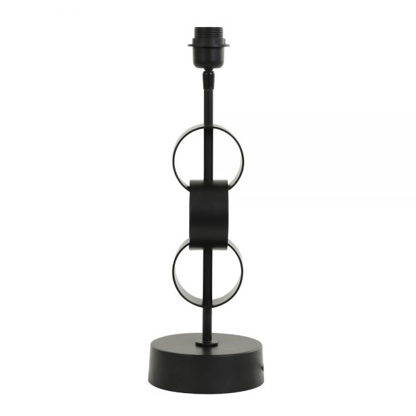 Light & Living Circulum lampenvoet -  49 cm hoog - metaal - E27 - zwart - Image 2