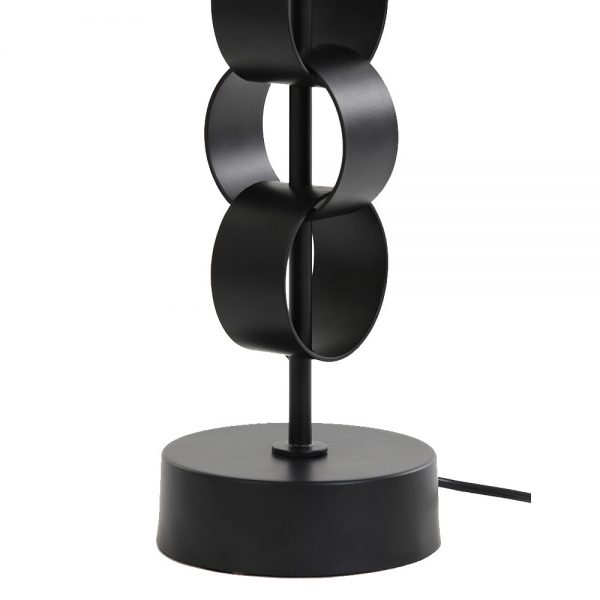 Light & Living Circulum lampenvoet -  49 cm hoog - metaal - E27 - zwart - Image 3