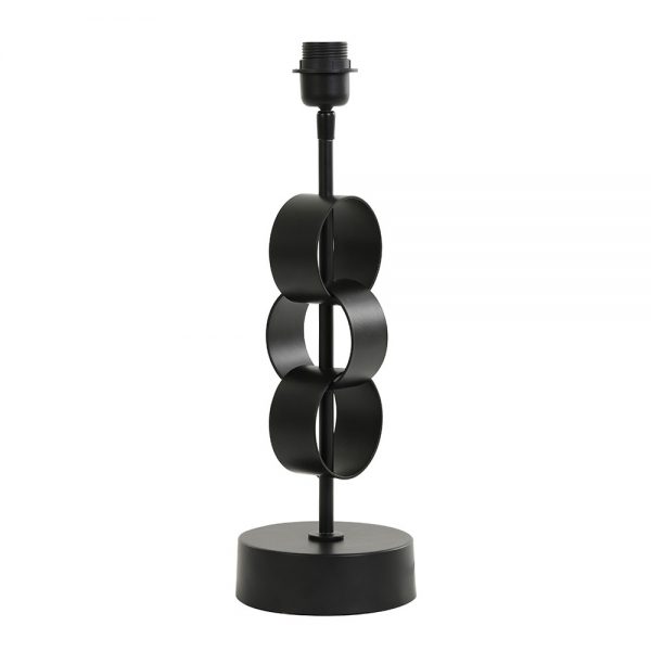 Light & Living Circulum lampenvoet -  49 cm hoog - metaal - E27 - zwart