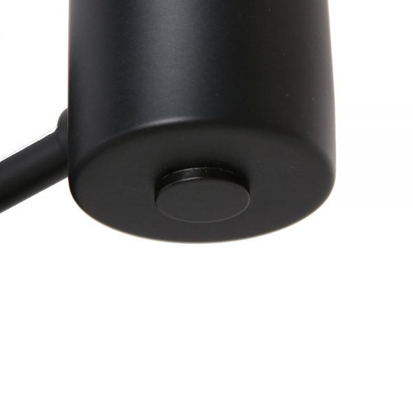 Light & Living Montana wandlamp - armatuur - zonder kap - met leeslampje - zwart - Afbeelding 2