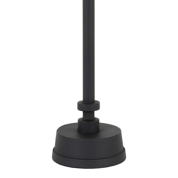 Light & Living Howell tafellamp - schemerlamp - 50 cm hoog -  Ø30 cm - zwart met zilveren kap - Image 4