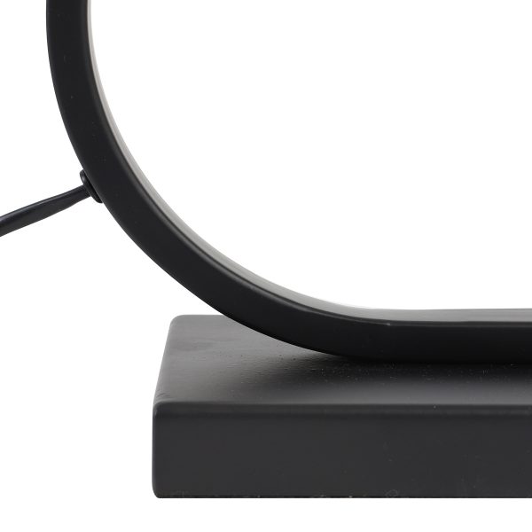 Light & Living Jamiro tafellamp - met zwarte kap - 52 cm hoog - E27 - zwart - Afbeelding 4