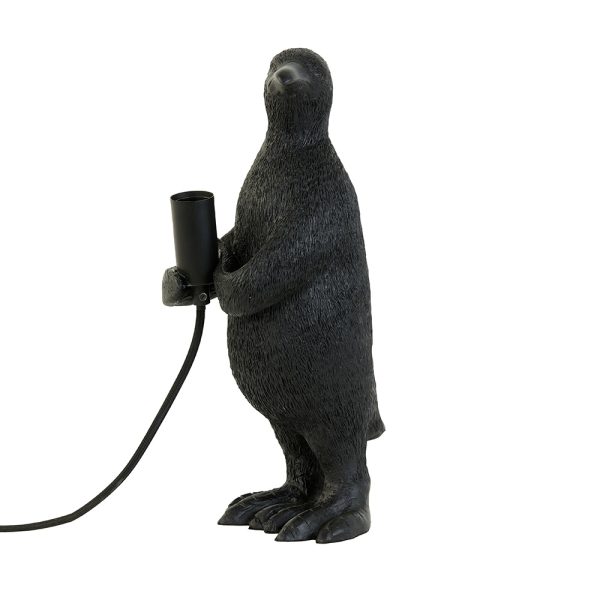 Light & Living Penguin tafellamp - penguin met fitting - zwart - Afbeelding 7