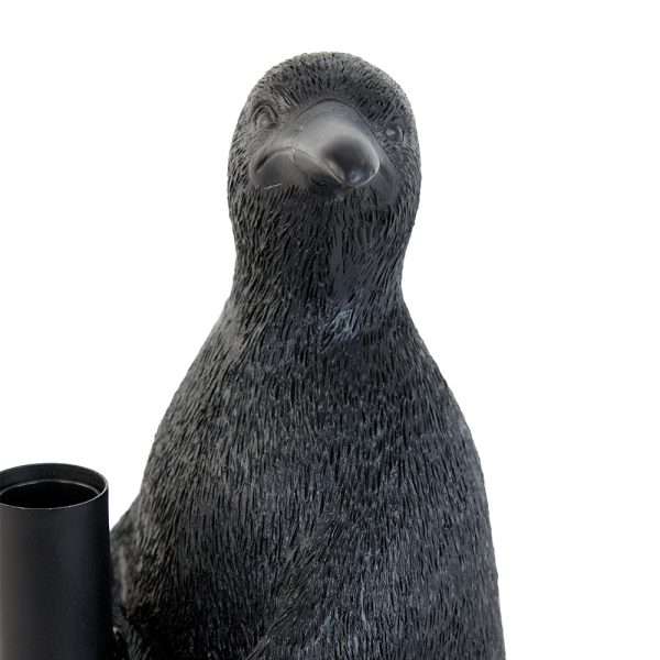 Light & Living Penguin tafellamp - penguin met fitting - zwart - Afbeelding 2