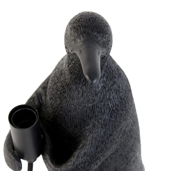 Light & Living Penguin tafellamp - penguin met fitting - zwart - Afbeelding 3