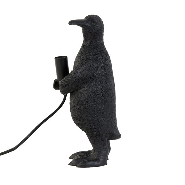 Light & Living Penguin tafellamp - penguin met fitting - zwart - Afbeelding 4