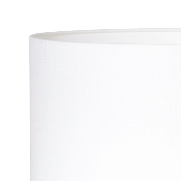 Light & Living Seram tafellamp - met witte linnen kap - rotan - 63 cm hoog - Ø kap 40 cm - bamboe - Afbeelding 3