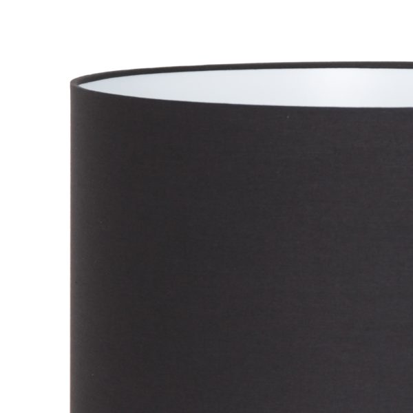 Light & Living Milazzo tafellamp - 60 cm hoog - Ø40 cm - zwarte kap - hout - Afbeelding 3