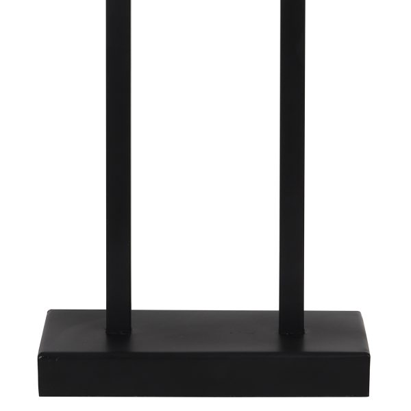 Light & Living Shiva tafellamp - schemerlamp - Ø40 cm - 75 cm hoog - zwart - okergele kap - Afbeelding 4