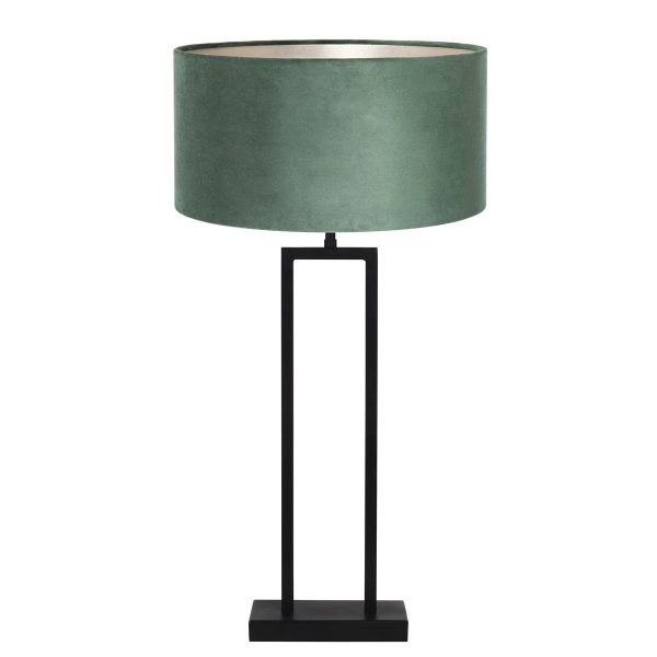 Light & Living Shiva tafellamp - schemerlamp - Ø40 cm - 75 cm hoog - zwart - groene kap