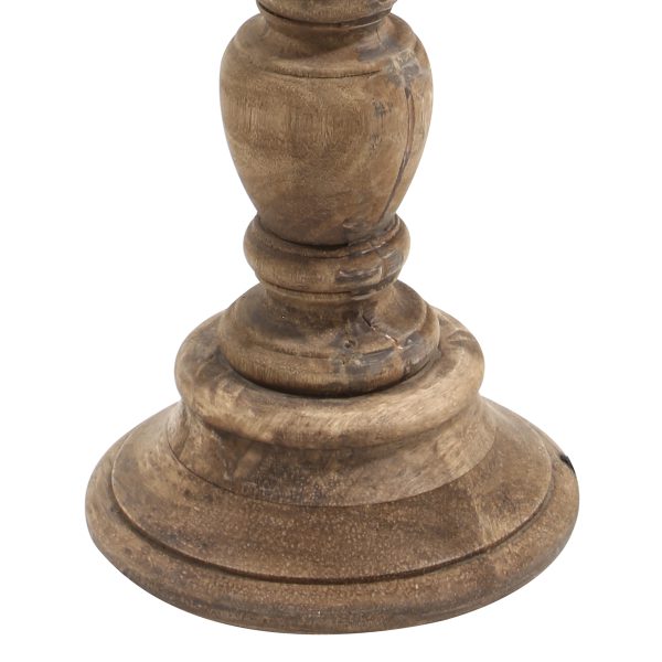 Light & Living Bellini tafellamp - schemerlamp - 80 cm hoog - Ø40 cm - houten voet - blauwe kap - Afbeelding 4