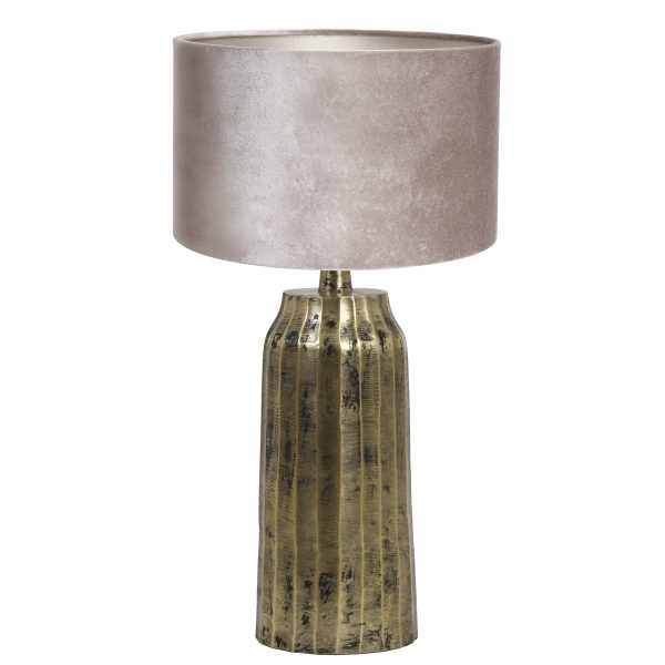 Light & Living Timi tafellamp - schemerlamp -  51 cm hoog - Ø30 cm - goud met groene kap